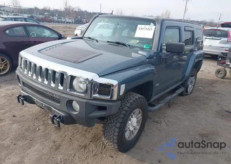 2007 Hummer H3 Suv z USA, uszkodzony, nr VIN 5GTDN13E978193561